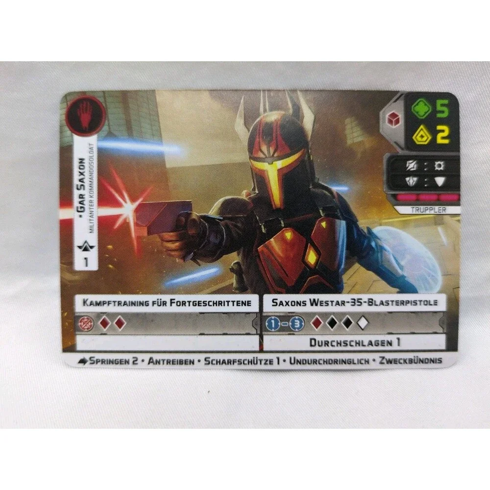 *German* Star Wars Legion Gar Saxon Promo Card